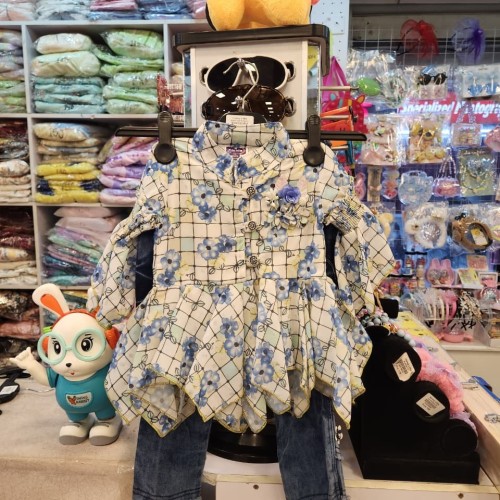 Blue Froral W Denim