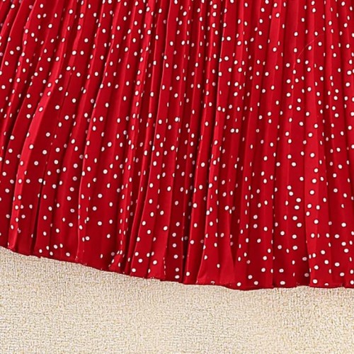 RED BALL PLATE DRESS