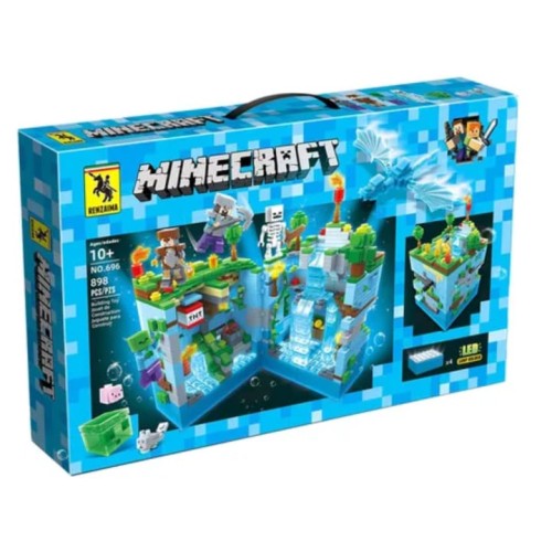 Minecraft Style Building Blocks Set (898 PCS)