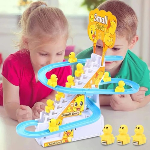 Electric Duck Climbing Stairs Toy
