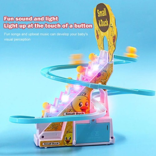 Electric Duck Climbing Stairs Toy