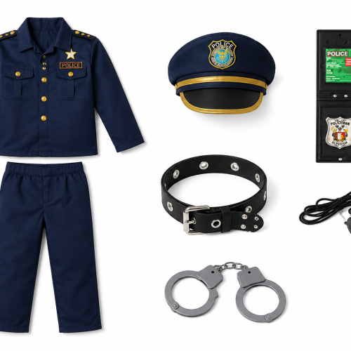 Kids Police Officer Costume Set