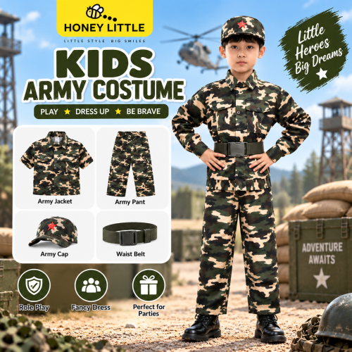 Kids Army Costume Set - KACS01