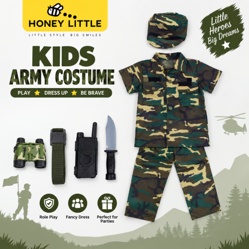 Kids Army Costume Set - KACS03