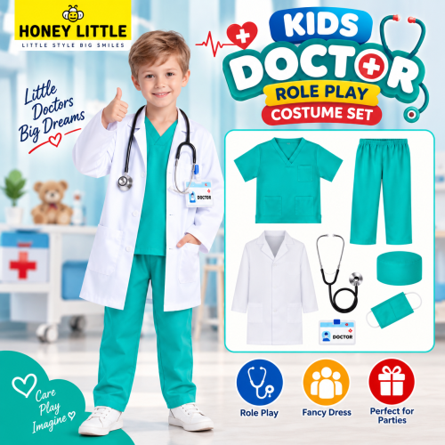 Kids Doctor Role Play Costume Set - COS20