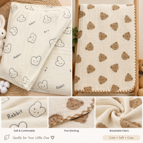 Baby Soft Muslin Blanket — BLK-002