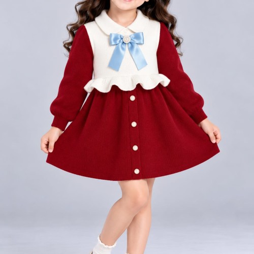 Girls winter Frock 5