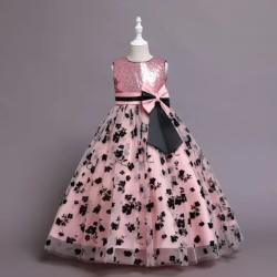 Peach Party Dress