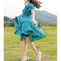 Blue Western Frock