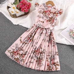 Floral plate pink