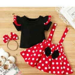 Black Red Romper