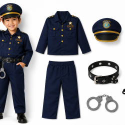 Kids Police Officer Costume Set