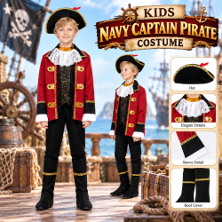 Navy Captain Pirate Costume - COS14