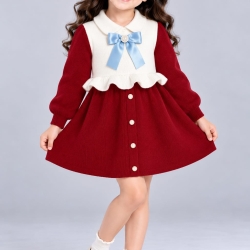 Girls winter Frock 5