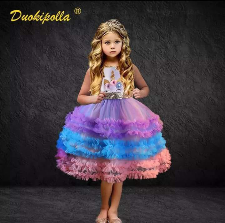 Unicorn tutu Dress Girl Princess Girl Dress Clothing Dresses