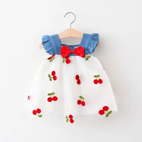 ruffle sleeveless backless princess strawberry tutu baby girls dress designs