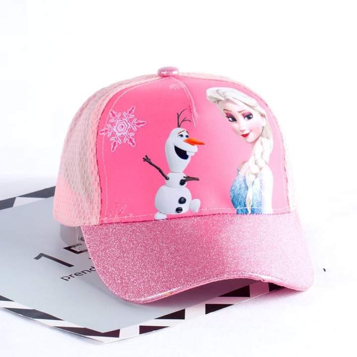 Children's hat Elsa  princess baseball hat summer mesh breathable sunshade girls hat